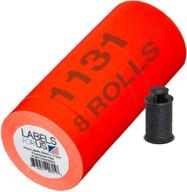 🔴 fluorescent red labels for monarch 1131 labeler - pack of 20: high quality and efficient логотип