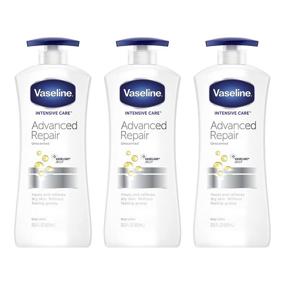 img 4 attached to 🧴 Vaseline Intensive Care Advanced Repair Lotion - Heal Dry Skin Fast! 20.3oz 3 Count