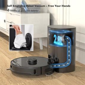 img 2 attached to 🤖 Neabot N2 Robot Vacuum: Self-Emptying, Wi-Fi Connected with Alexa, Lidar Navigation, Sweep, Mop, Vacuum Cleaner for Carpet & Hard Floors