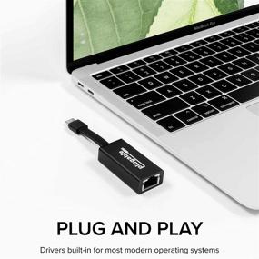 img 1 attached to Высокоскоростной адаптер USB C к Ethernet для MacBook Pro, Windows, macOS, ChromeOS | Thunderbolt 3 совместимый от Plugable