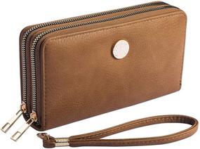 img 3 attached to 👜 Emblem Wristlet Wallet: The Ultimate RFID Blocking Women's Handbags & Wallets