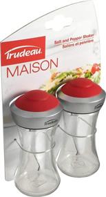 img 3 attached to 🧂 Trudeau Red Small Salt and Pepper Pop Table Shakers - Set of 2