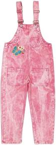 img 4 attached to 👗 Embroidered Jumpsuits for Girls' Clothing - Peacolate, Ages 6-16 Years (Sizes 9-10 Years)
