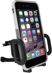 img 4 attached to 🚗 Macally MCARVENT Universal Car Vent Phone Holder Mount - 360° Rotatability, Metal Spring Clip - iPhone XS XS MAX XR X 8 Plus, Samsung S9 S9 Plus S8, and More Smartphones