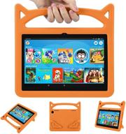 kids case for all-new tablet 8 case 2020-auorld light-weight shockproof protective case for tablet 8/8 plus(orange) logo