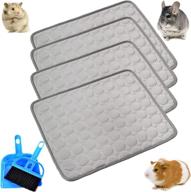 🐹 kathson washable guinea pig cage liner hamster bedding - super absorbent pet mat with cage cleaner set логотип