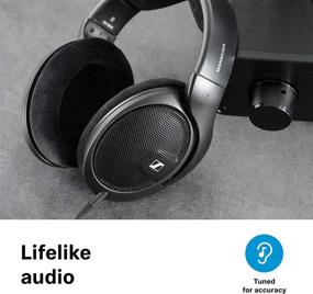 img 3 attached to 🎧 Слушалки Sennheiser HD 560S для аудиофилов: нейтральная частота и технология широкого звукового поля с чёрными наушниками с открытыми задними чашками и отсоединяемым кабелем.