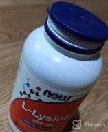 img 1 attached to Now Foods Double Strength L-Lysine Hydrochloride Supplement, 1,000 mg, Amino Acid, 100 Tablets review by Jessica Lewis