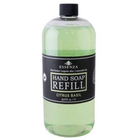 img 2 attached to 🍋 Citrus Basil Essenza Hand Soap Refill, Large 33.8 fl. oz.