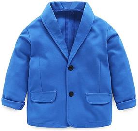 img 4 attached to 👔 Stylish Blazers Jackets for Boys: Fashionable Outerwear for Suits & Sport Coats