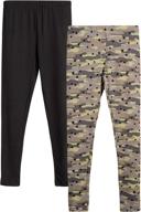 girls' butter soft touch printed leggings: stylish and comfy girls' clothing options logo