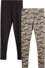 img 4 attached to Girls' Butter Soft Touch Printed Leggings: Stylish and Comfy Girls' Clothing Options