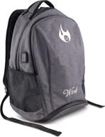 dark dance backpack clothing compartment logo