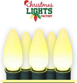 img 3 attached to Shine Bright this Holiday Season with C9 Warm White LED Christmas Lights - Super 🎄 Bright Frosted Bulbs – Set of 25 Commercial Grade Dimmable Bulbs for Indoor & Outdoor Use!