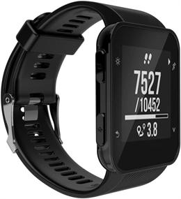 img 3 attached to 🏃 Силиконовый ремешок для Garmin Forerunner 35 - Спортивный браслет с отверткой - Высококачественный фитнес-аксессуар