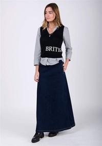 img 3 attached to 👗 USKEES Lottie Long Denim Skirt: Stylish and Versatile Women's Clothing