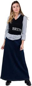 img 4 attached to 👗 USKEES Lottie Long Denim Skirt: Stylish and Versatile Women's Clothing