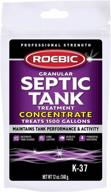 🚽 roebic k-37-bag granular septic tank treatment concentrate - quick clog removal, environmentally friendly, safe for toilets, sinks, and showers - 12 ounces logo