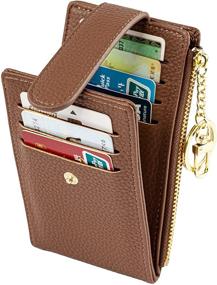 img 3 attached to Bifold Zipper Wallets for Women - Stylish Women's Handbags & Wallets