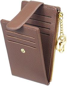 img 4 attached to Bifold Zipper Wallets for Women - Stylish Women's Handbags & Wallets