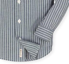 img 2 attached to 👕 Comfortable and Stylish: Hope & Henry Boys' Long Sleeve Brushed Cotton Flannel Button Down Shirt