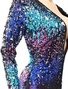 img 1 attached to Misemiko Sparkly Colorful Jumpsuit Playsuit Women's Clothing and Jumpsuits, Rompers & Overalls