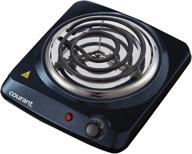 🔥 courant electric burner: compact & portable single buffet countertop hotplate - 1000w cooktop in sleek black design logo