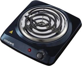 img 3 attached to 🔥 Courant Electric Burner: Compact & Portable Single Buffet Countertop Hotplate - 1000W Cooktop in Sleek Black Design