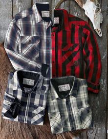 img 2 attached to 👕 Durable Buffalo Plaid Flannel Shirts for Men by Legendary Whitetails