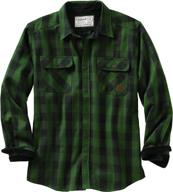 👕 durable buffalo plaid flannel shirts for men by legendary whitetails logo