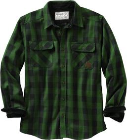 img 4 attached to 👕 Durable Buffalo Plaid Flannel Shirts for Men by Legendary Whitetails