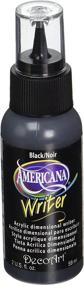 img 2 attached to 🖌️ DecoArt DAW67-3 Americana Acrylic Writers Paint - 2 oz. Black: Ideal for Precision Writing and Detailing