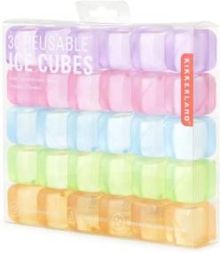 img 1 attached to 🧊 Multicolor Set of 30 Reusable Ice Cubes by Kikkerland for Enhanced SEO