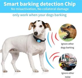 img 1 attached to 🐶 PATPET Rechargeable Dog Bark Collar - Safe Shock-Free Anti Stop Barking Device for Small to Large Dogs, Smart Chip Adjustable Training Collar - No Pain, Anti-Bark (Blue)