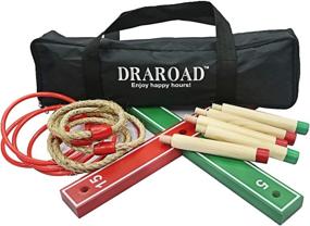 img 3 attached to 🎯 DRAROAD Ring Toss Games Set: Fun Outdoor Yard Games for Kids and Adults - Perfect for Parties, BBQs, and Family Gatherings - Includes Carry Bag and 10 Rings