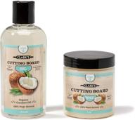 clark's coconut cutting board oil & wax - 2 pack, made with refined coconut oil, natural beeswax, and carnauba wax, mineral oil-free logo