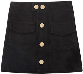 img 4 attached to WELAKEN Corduroy Toddler Fashion Bottoms Girls' Clothing and Skirts & Skorts