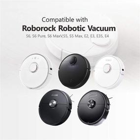 img 3 attached to 🧹 KEEPOW 8 Pcs Microfiber Mop Cloth: A Compatible Accessory for Roborock S5, S5 Max, S6, S6 MaxV, E4, S6 Pure, E35, E2 Robot Vacuum Cleaner