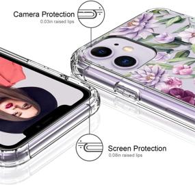 img 3 attached to ICEDIO iPhone 11 Case with Screen Protector, Fashion Floral Design for Girls Women, Shockproof 🌸 Slim Fit TPU Protective Phone Case for Apple iPhone 11 6.1 inch - Beautiful Blossoms Clear Cover