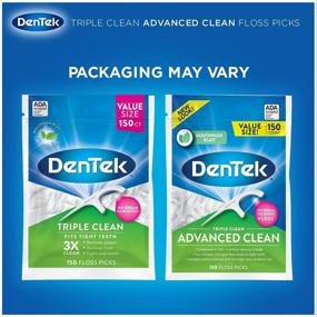 img 3 attached to 🦷 DenTek Triple Clean Advanced Floss Picks, Shred-Free & Durable Floss, Pack of 150