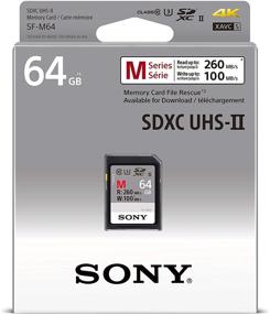img 3 attached to 📸 Sony M Series SDXC UHS-II Card 64GB: V60, CL10, U3, Max Speed R277MB/S, W150MB/S (SF-M64/T2) - Black