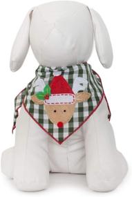 img 3 attached to Tail Trends Christmas Dog Bandanas: Santa Claus, Snowman, and Rudolph Designer Appliques in 100% Cotton