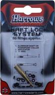 enhance precision and durability with harrows shaft lock system: gold edition featuring o-rings logo