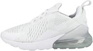 nike kids white metallic silver logo