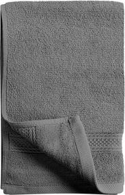 img 1 attached to Premium Grey Hand Towels by Utopia Towels - 100% Combed Ring Spun Cotton, Exceptionally Soft and Absorbent, 600 GSM Extra Large Hand Towels 16 x 28 inches, Hand Towels of Hotel & Spa Quality (Pack of 6)