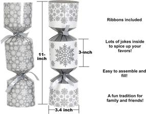 img 3 attached to 🎄 Iconikal DIY Christmas Party Favor Kit, 12-Pack with Silver Snowflakes - Create Your Own