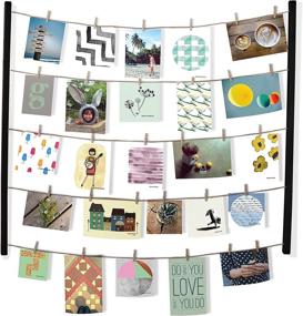 img 4 attached to Umbra Hangit Display-DIY Frames Collage Set - Perfect for Hanging Photos, Prints, and Artwork, 26 x 30, Black