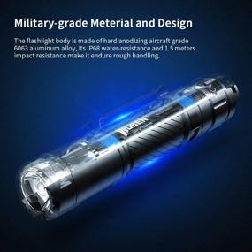 img 2 attached to WUBEN C3 Rechargeable Flashlight 1200 Lumens Super Bright LED Flashlights with Type-C Charging, IP68 Water-Resistant, 18650 Battery Included, 6 Light Modes - Pocket-Sized EDC Flashlight