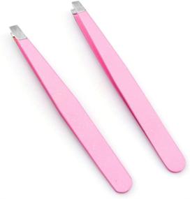 img 3 attached to 🔪 Sunpo Sharpening Ultra Precisional Eyelash Extension Slant Tweezer: Perfect for Facial Hair, Eyelash, Brow Shaping & Hair Plucking