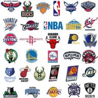 🏀 basketball vinyl stickers (32 pcs) - waterproof sticker pack for hydroflasks, laptop, water bottle, car, bike helmet, bumper - perfect gift for fans, teenagers, girls, boys, friends... logo